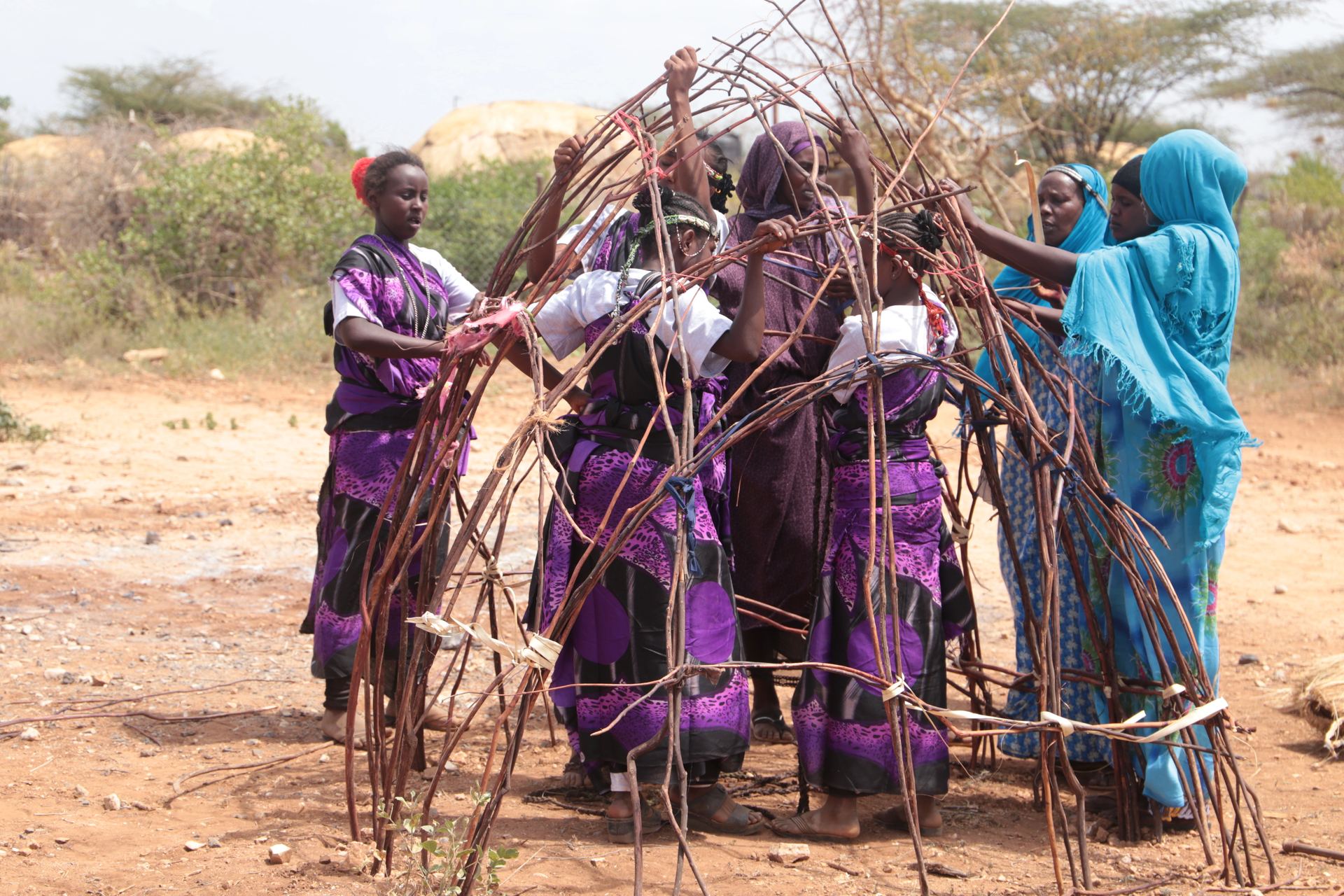 A Culture Club gathering bringing elders and children together.