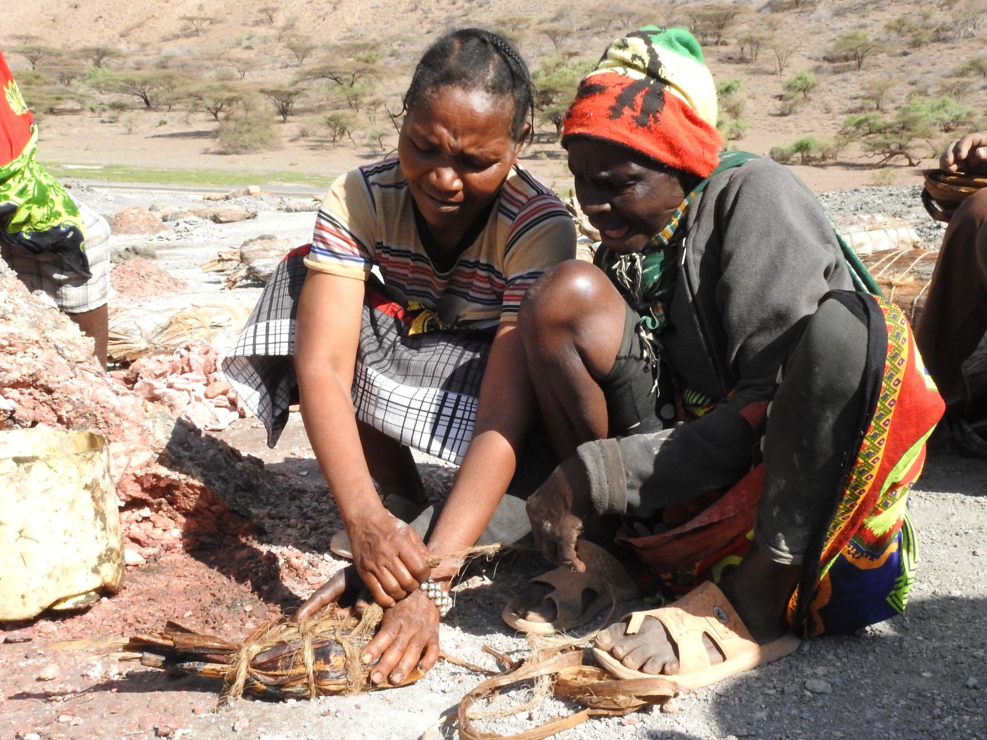 Traditional fire-making skill passed down through generations.